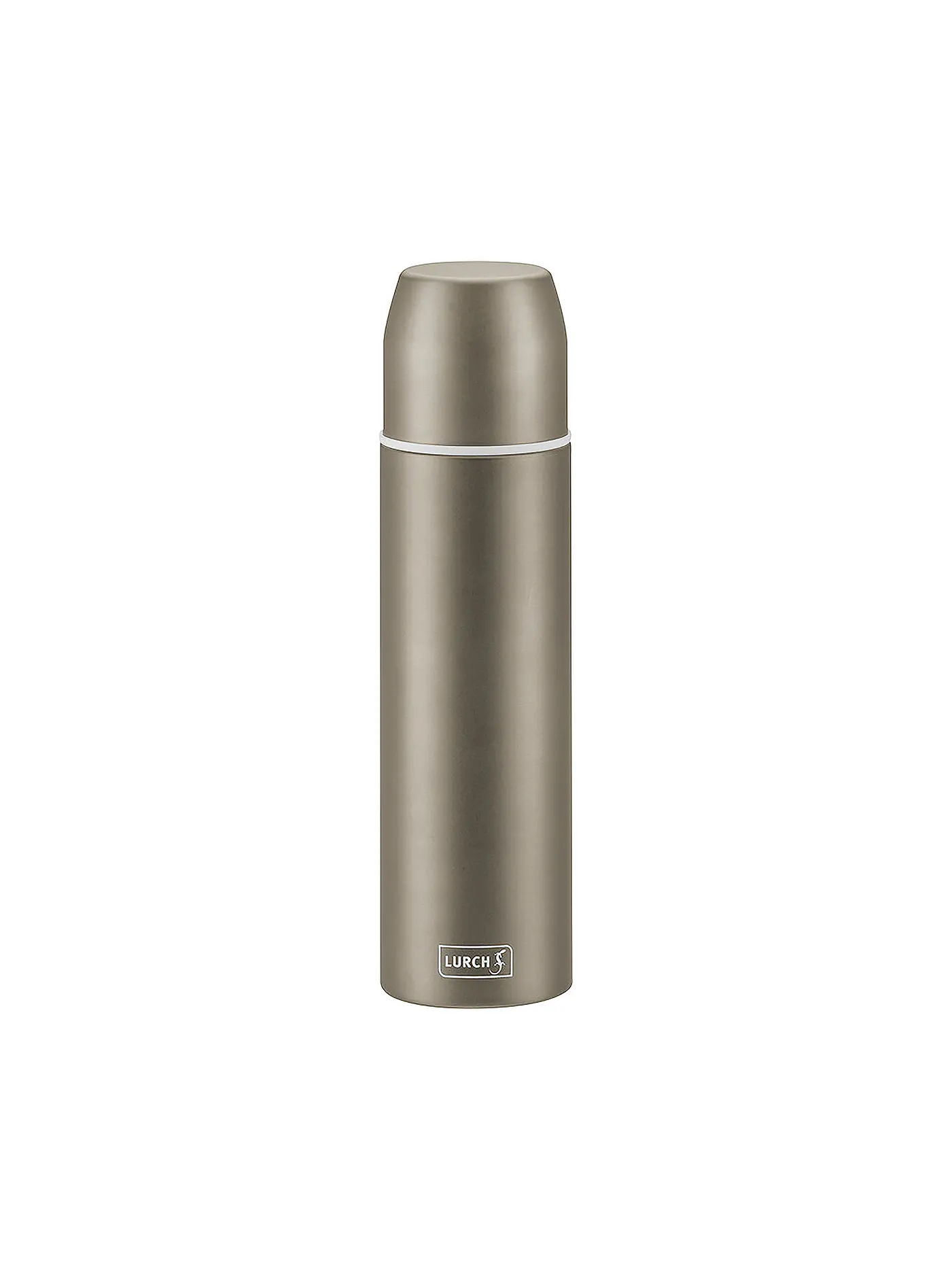 LURCH | Isolierflasche - Thermosflasche mit Becher EDS 0,45l Denim Blue | grau